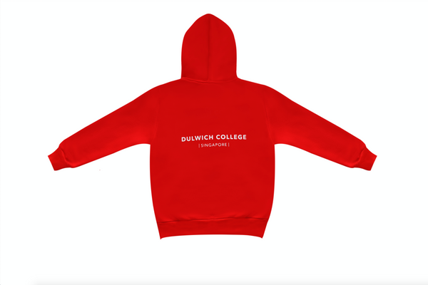 Red 2025 college hoodie